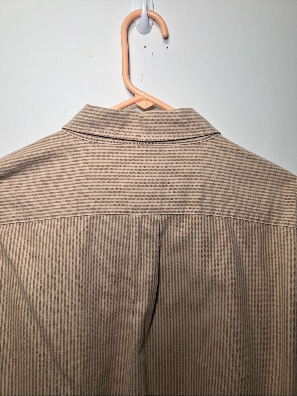 Pendleton Lowell Striped Button Down Shirt Tan Beige XL 100% Cotton - Picture 16 of 16
